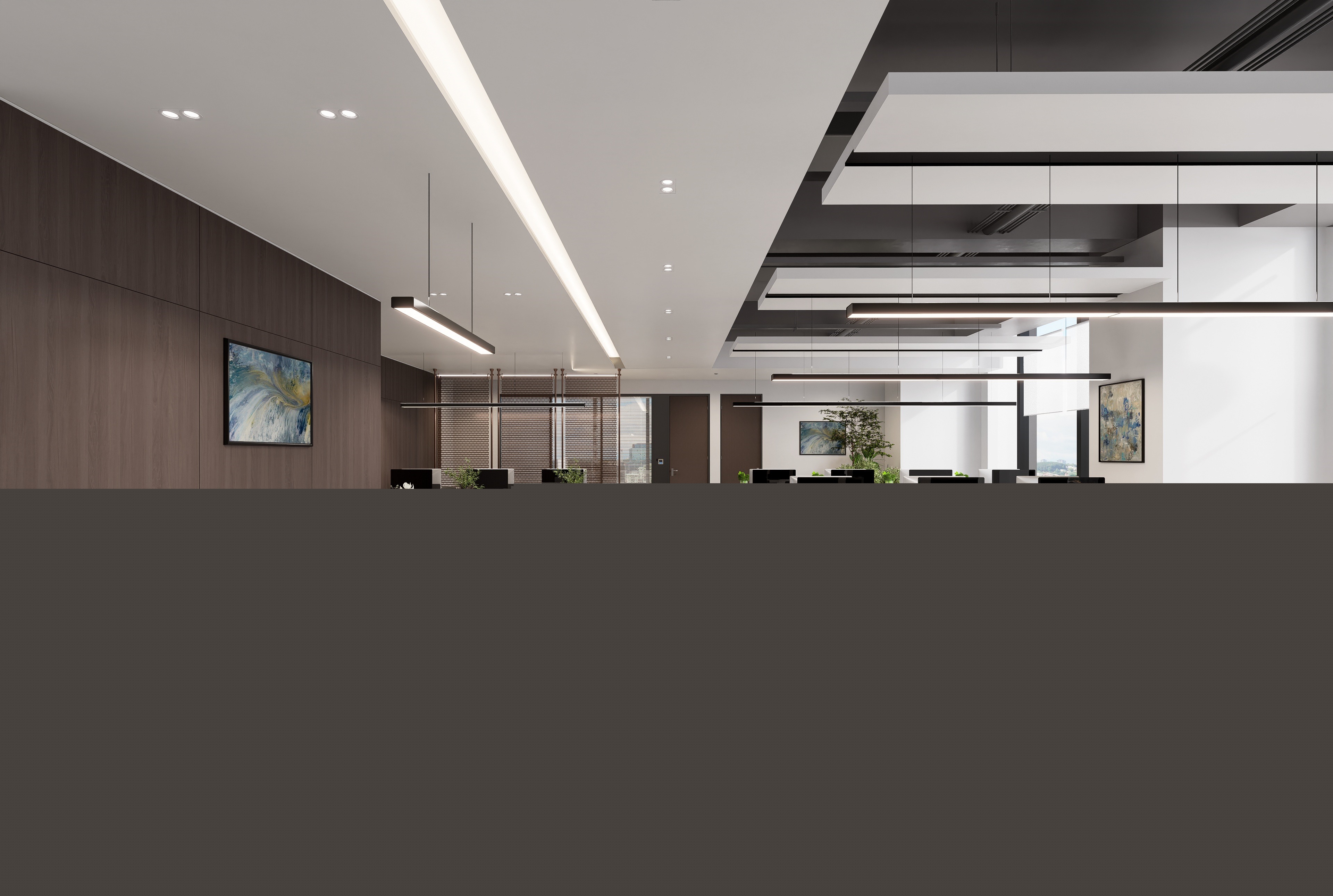 辦公室裝修高級省錢方案,質(zhì)感與性價(jià)比雙在線(圖2) 辦公區(qū)B深色1202P_2_副本.jpg